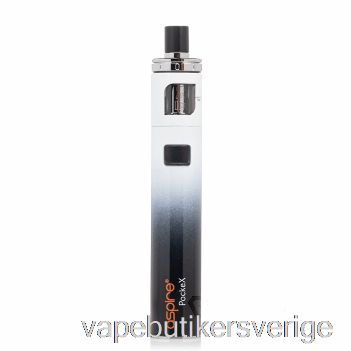 Vape Sverige Aspire Pockex Aio Startkit [anni] Svart/vit Gradient